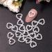 100 Pcs White Heart Pearls Nail Charms - Acrylic 3D Nail Art for Manicure & DIY Crafting - Buy Online on GoSupps.com