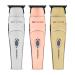 GAMMA+ Evo Magnetic Motor Cordless Hair Trimmer with Customized Lids and Axis Shields in Chrome, Gold, Rose Gold, 3 Guards, Black Diamond Carbon DLC Blade
