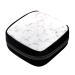 GIAPB Period Bag Sanitary Napkin Storage Bag Pad Holder for Period Makeup Pouch White Rose Gold Marble Color4051