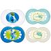 MAM Set - Day & Night Pacifier 6-16 months Animal motif for boys 4 pieces