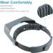 Head Mount Magnifier Visor Double Lens with 4 Replaceable Lenses 1.5X-3.5X for Repair, Crafts, Seniors - Professional Jeweler Loupe - Optical Glass - Buy Online on GoSupps.com