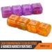 Large 7-Day Weekly Pill Organizer - MEDca 4 Compartment Am/pm Pill Box - Travel Medication Dispenser Case - for Vitamins and Medicines - Multi 1 Count - Buy Online on GoSupps.com