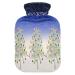 Three checked hot water bottles with soft fleece cover 2 litre hot water bag for hot and cold compresses