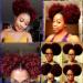 JHZHONG Afro Puff Drawstring Ponytail for Black Women Short Kinky Curly Afro Ponytail Synthetic Hair Afro Bun Drawstring Ponytail for Women Girls (small size(Pack of 2) TBUG) small size(Pack of 2) Rum red - Buy Online on GoSupps.com