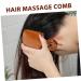 Collbath Kamm Antistatic Wooden Head Massage Comb - Wide Teeth Comb for Curly Hair & Men | 12.50x6.00cm - Premium Brown - Buy Online on GoSupps.com