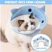 Buy Rollkrause Cat Adjustable Fleece Collar - Protective Recovery Collar for Cats Kittens & Puppies (Blue Shark XL 9-12.5kg) - Buy Online on GoSupps.com