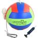 CROWN ME Glow in Dark Tetherball Ball Set - Includes Rope, Carabineer Hoop, Pump - Red/Green/Blue - 2 Needles - Buy Online on GoSupps.com
