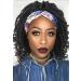 Hanne Fashion Headband Wig Short Dreadlock Goddess Hand Braided Twist Synthetic Wigs for Black Women - Daily Cosplay Braided Curly Wig 1B - Buy Online on GoSupps.com