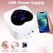 Rechargeable 72W Cordless UV LED Nail Lamp - Professional Nail Dryer with 5 Timer Settings & Heart-Shaped LCD Display - Buy Online on GoSupps.com