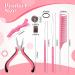 16 Pcs Hair Extension Tool Kit - Pliers, Silicone Rings, Hook Needle, Threader, Combs, Rubber Bands, Clips - Hair Styling Accessory Set - Buy Online on GoSupps.com