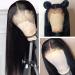 22inch Straight 13x6 Lace Front Wig Human Hair 180% Density Pre Plucked Transparent Lace Frontal Wig for Black Women - Brazilian Virgin Hair, Bleached Knots - Buy Online on GoSupps.com
