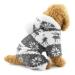 Ranphy dogs/cat clothing/hooded sweater for small dogs - for males and females - soft velvet velvet - reindeer pattern - dog pile suit/jumpsuit for puppies S (back: 20cm chest size: 32cm) gray