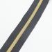 Leekayer 5 Gold Metallic Nylon Coil Zippers by The Yard - 10 Yards Black Tape with 25pcs Gold Sliders - DIY Sewing, Tailor Craft Bag - Black & Gold - Buy Online on GoSupps.com