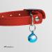 Collardirect Leather Cat Neck Band - Safety Collar with Elastic Belt & Bell | Adjustable 15-18 cm | Available in Black Blue Red Orange Green Pink - Buy Online on GoSupps.com
