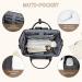 Large Waterproof Baby Casual Diaper Backpack - Multifunctional Grey Bag for Mom & Dad - Buy Online on GoSupps.com