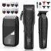 Hair Clippers for Men Professional 7500Rpm Beard Trimmer IPX6 Waterproof Electric Shavers 3 in 1 Hair Cutting Kit for Men Cordless Barber Clipper Set with LED Display for Mens Gifts Black934