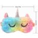 Kids Sleep Mask 2 Pack - Cute Unicorn Eye Mask for Princess Sleeping - Children's Night Blindfold and Bed Eye Covers - Buy Online on GoSupps.com