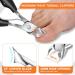 DRMODE Heavy Duty Toenail Clippers for Seniors | Wide Opening 360 Rotary Anti-Splash Clippers for Thick & Ingrown Nails | Best Toenail Care Tool for Men & Women - Buy Online on GoSupps.com