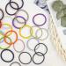 Hoyols No Metal Hair Elastics Bands - 56 Count, Assorted Colors, Gentle Hold Ponytail Holder for Medium Thick Hair - No Snag Hair Ties Accessories - Buy Online on GoSupps.com