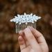 Sooshin Bridal Hair Comb - Crystal Wedding Headpiece for Bride and Bridesmaids in Silver - Buy Online on GoSupps.com