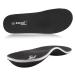Knixmax Outdoor Orthopedic insoles with foot vaults for flat feet Plantar fasciitis relief from foot pain for men and women Black - Orthotically EU37