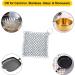DUIJINYU Stainless Steel Chainmail Scrubber for Cast Iron - 4x4 Inch Skillet Cleaner - Removes Stuck Food Safely - Pre-Seasoned Cookware and Waffle Iron Safe - Ideal for Dutch Ovens and Glassware - Buy Online on GoSupps.com