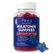 Atah Melatonin Gummies 10mg for Adults | Blueberry Flavor Sleep Support Gummies Melatonin Supplements Non-GMO Gluten Free Non-Habit Forming 60 Gummies