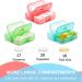 Zoksi Weekly Pill Organizer 2 Times a Day Rainbow 7 Day AM PM Pill Box - Buy Online on GoSupps.com