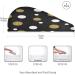 Quick Drying Irregular Dot Pattern Hair Cap & Towel Set - 2 Piece Absorbent Soft Comfortable with Button Headband - Buy Online on GoSupps.com