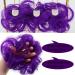 iLUU 2pcs/pack Synthetic Hair Bun Extensions Messy Hairpiece Scrunchies Heat Resistent Resistent Fiber Hair Buns Donut Updo Ponytail for Women (2410# Purple Under Sunshine/Blue when Indoor) #2410-purple blue under different lights - Buy Online on GoSupps.com