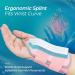 Curecare Carpal Tunnel Wrist Support - 2 in 1 Bandages with 3 Metal Stabilizers for Relief | L/XL Right - Tendon Inflammation Aid - Buy Online on GoSupps.com