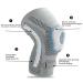 Ymiko Adjustable Compression Knee Sleeve XL - Light Gray for Running Cycling Basketball & More - Injury Prevention & Discomfort Relief - Buy Online on GoSupps.com