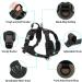 JoyTale Reflective Dog Harness for Small Dogs - Adjustable Soft Padded & Breathable - Anti-Train Design with Control Handle - Brown (1 Pack) - Buy Online on GoSupps.com