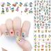 Cute Cartoon 3D Nail Art Stickers - Self Adhesive Design Decals for Women, Kids & Girls - 5 Sheets - Buy Online on GoSupps.com
