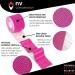 NV Compression Kinesiology Tape | 5m Roll of Elastic Muscle Support Tape for Exercise Sports & Injury Recovery (Pink) - Buy Online on GoSupps.com