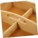 PRETYZOOM Snack Candy Serving Handle Case Fruit Divided with -Compartment Home Food Hollow Wooden Appetizer 25X6.5cm As Shown 2 - Buy Online on GoSupps.com
