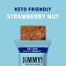 JiMMY! Keto Protein Bar - Strawberry Nut Flavor | 12 Count | Low Net Carb, Low Sugar, Gluten Free - Buy Online on GoSupps.com