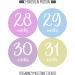 Pregnancy Weekly Belly Growth Stickers - Maternity Keepsake - Set of 36 Week by Week Pregnancy Photo Props - Buy Online on GoSupps.com