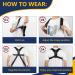 Adjustable Posture Corrector for Women & Men - Breathable Upper Back Brace for Pain Relief in Lumbar, Neck, Shoulder, Clavicle - Buy Online on GoSupps.com