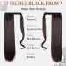22-Inch Dark Brown Long Straight Ponytail Extension | Magic Paste Wrap Around | 110g Hair Extension - Perfect for Instant Glam - Buy Online on GoSupps.com