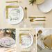 PAW 3-Layer Colorful Paper Napkins - 20 Pieces (33x33 cm) | Perfect for Birthdays Weddings Parties & Celebrations | Elegant Gold Confetti Design - Buy Online on GoSupps.com