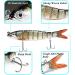 Premium Rubber Fish Bait Set for Trout & Bass Artificial Fishing Bait for Freshwater & Saltwater Perfect Fishing Gifts for Men - Buy Online on GoSupps.com