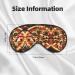 SSIMOO 3D Pizza Pepperoni Sleep Mask - Adjustable Breathable & Fashionable Eye Mask for Comfortable Sleep | International Shipping Available - Buy Online on GoSupps.com