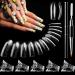 240 Pieces Reusable Nail Forms for Acrylic Nails Clear Dual Fake Nail Art Molds 12 Sizes Nail Extension Forms with Scale Nail Clips Gel Brush Pen Acrylic UV Nails Extension Tool Kit