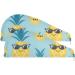 Super Absorbent Pineapple with Sunglasses Hair Towel 2 Pack | Quick Drying Turbans for Women & Girls | Ideal Hair Wrap with Button Twist - Buy Online on GoSupps.com