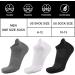 COOPLUS Mens Cotton Ankle Athletic Running Socks - 6 Pairs White, Moisture Wicking & Breathable - Buy Online on GoSupps.com