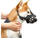 Dog Muzzle XL-6 Black - Soft Rubber Basket Muzzle for Small Medium Large Dogs - Adjustable Straps - Allows Drinking, Panting, Anti-Biting, Barking - Breathable and Safe Mouth Cover - Buy Online on GoSupps.com