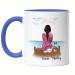 Kiddle-Design Dog Mom Mug Blue Personalized Dog Owner Gift Dog Lover Dogs Dog Mom Dog Fan Dog Motif Pet