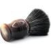 Edwin Jagger Classic Black Synthetic Fibre Shaving Brush - Eco-Friendly Vegan Exfoliating Brush for Men and Women - Buy Online on GoSupps.com