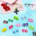 Candygirl Elastic Hair Ties for Baby Girls | 50 PC Flower Hair Bands & Ponytail Holders for Children | Sweet Toddler Hair Loops - Buy Online on GoSupps.com